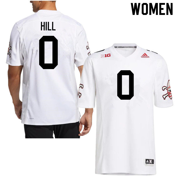 Women #0 Tommi Hill Nebraska Cornhuskers College Football Jerseys Sale-Strategy - Click Image to Close